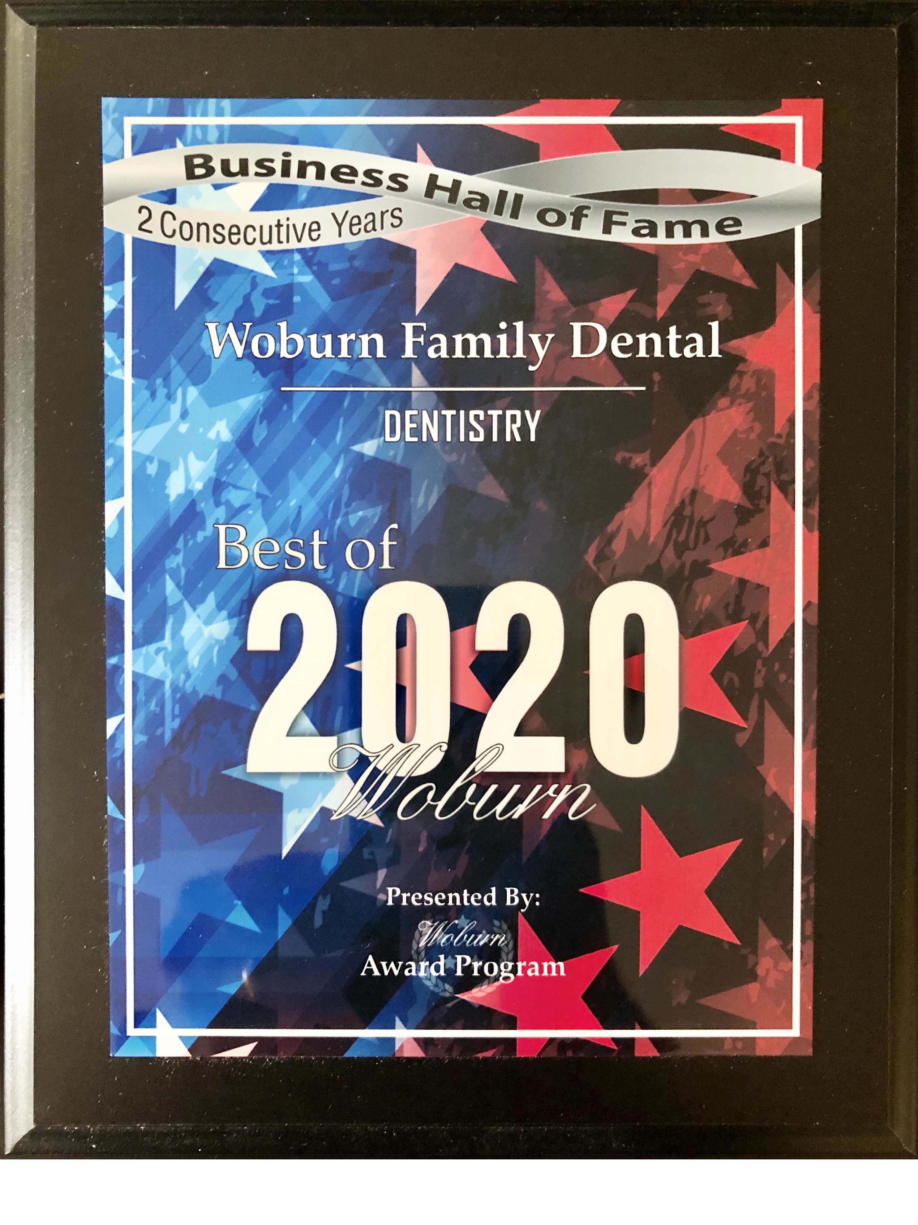 Best Woburn Dentist award